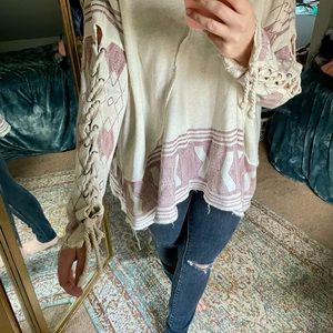 Free People Tribal Poncho size M